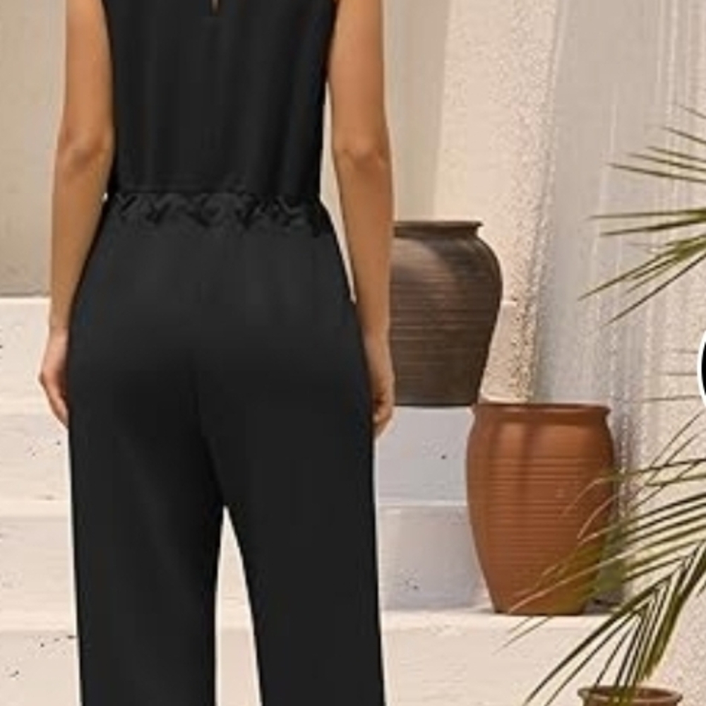 Zaful Women's Jumpsuit Black Sleeveless XL - Picture 5 of 9